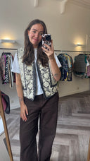 Fieke 100% zijden gilet - M