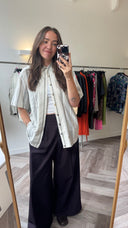 Kyra geweven blouse - L