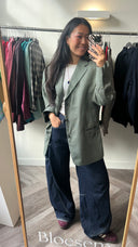 Josefine geruite blazer - L