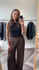 Bea gebreide croptop - M