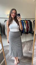 Fern wool-blend rok - L