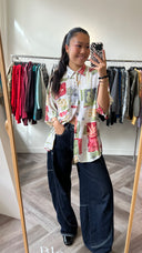 Tilde geprinte blouse - L