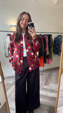 Joa checkboard blouse - M