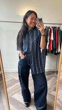 Esme geweven blouse - L
