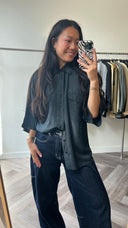 Ava 100% zijden blouse - L