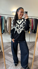 Jovie angora-blend trui - M