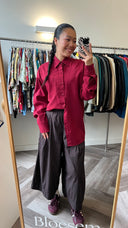 Floor bordeaux blouse - L