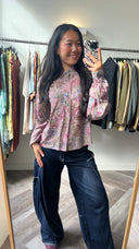 Ines cropped blouse - L