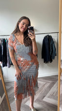 Lilly 100% zijden  jurk - L