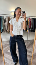 Naomi 100% katoen top - S