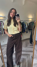 Ilse cropped blouseje - M