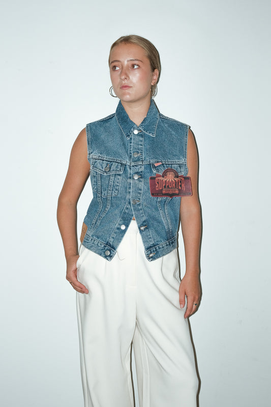 Milly deadstock denim gilet - XS