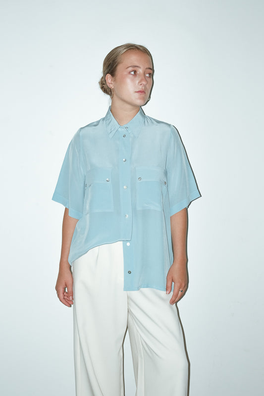 Moonlake 100% zijde blouse - M