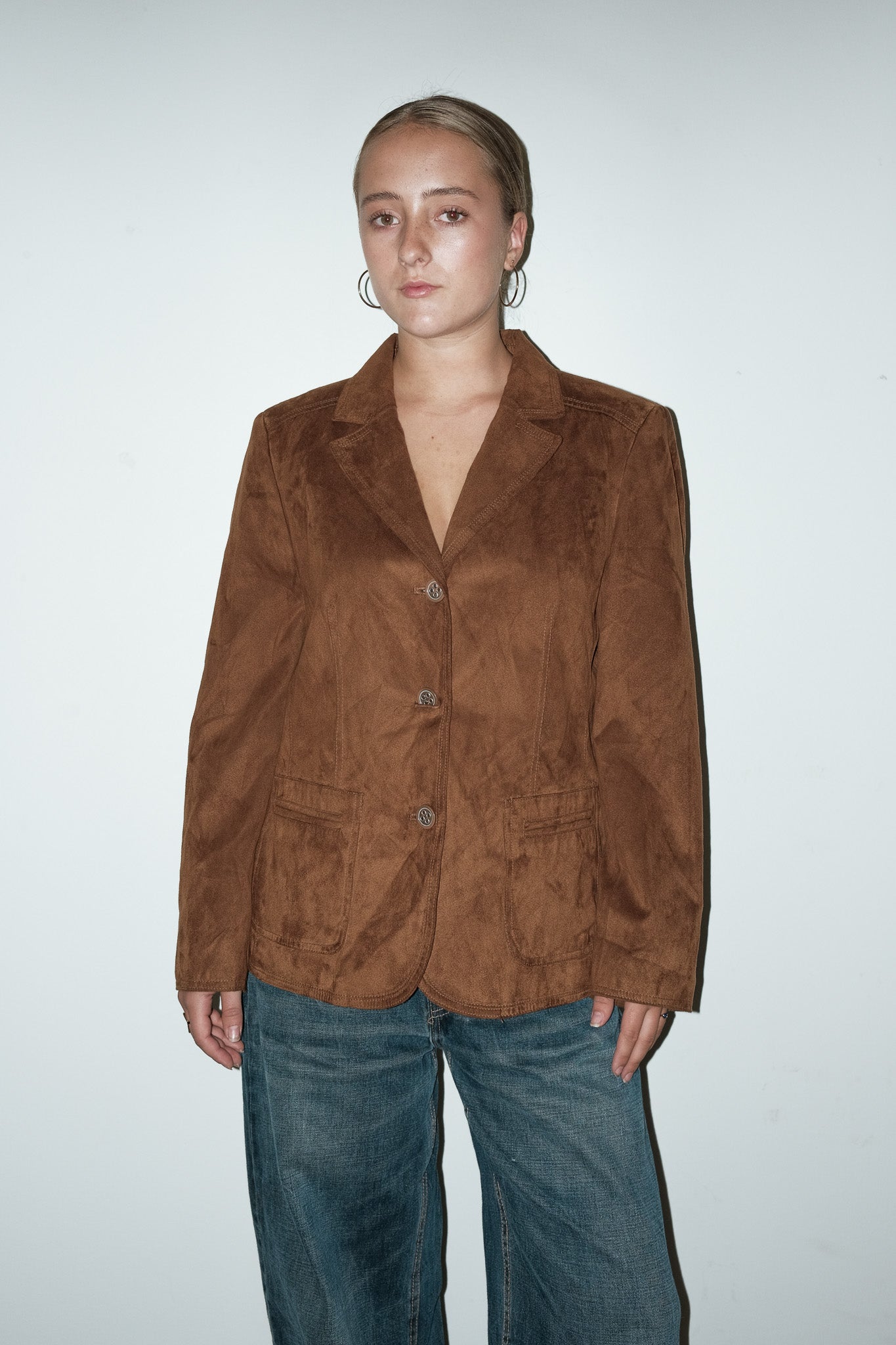Relate faux suède blazer - S