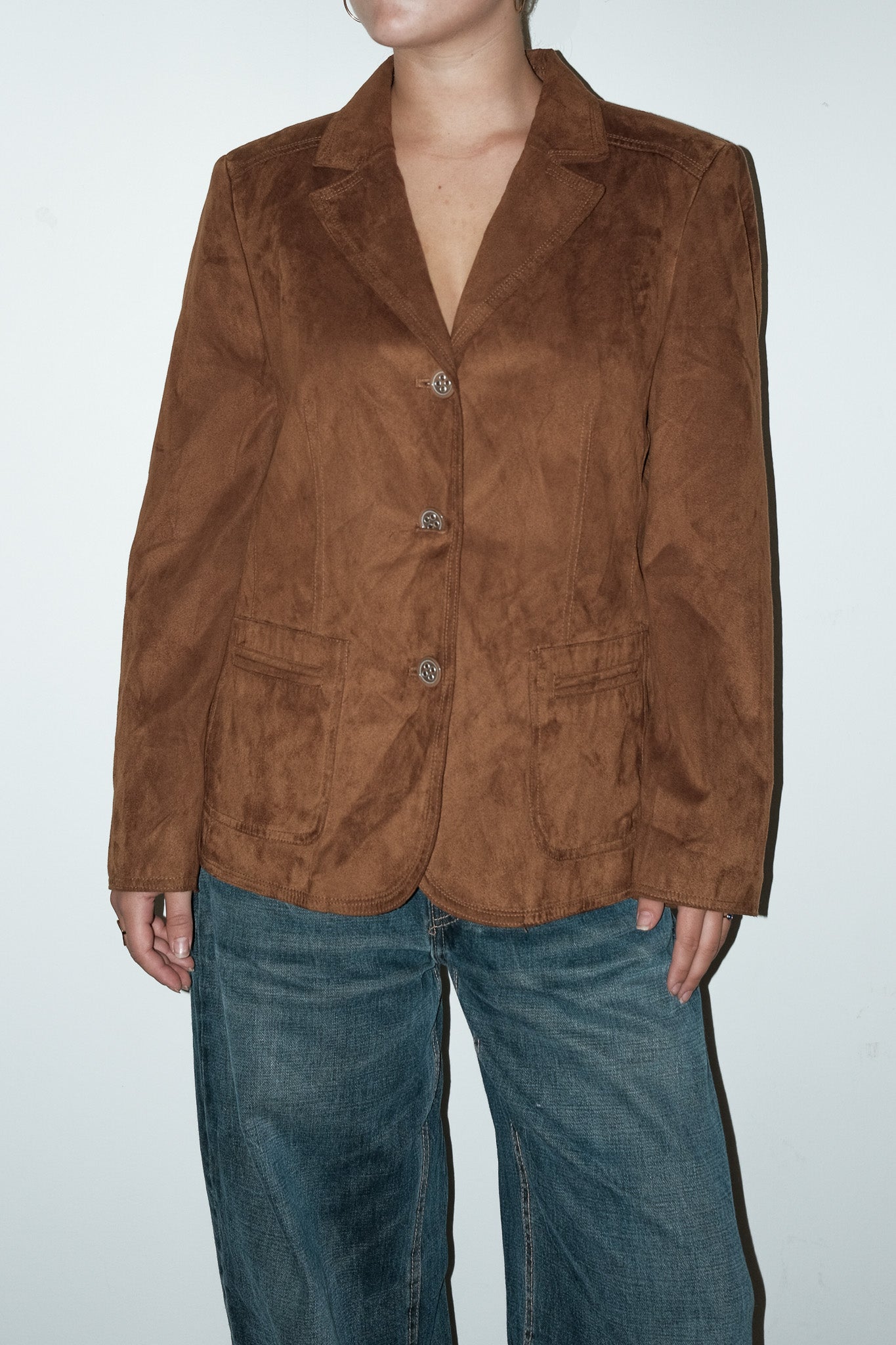 Relate faux suède blazer - S