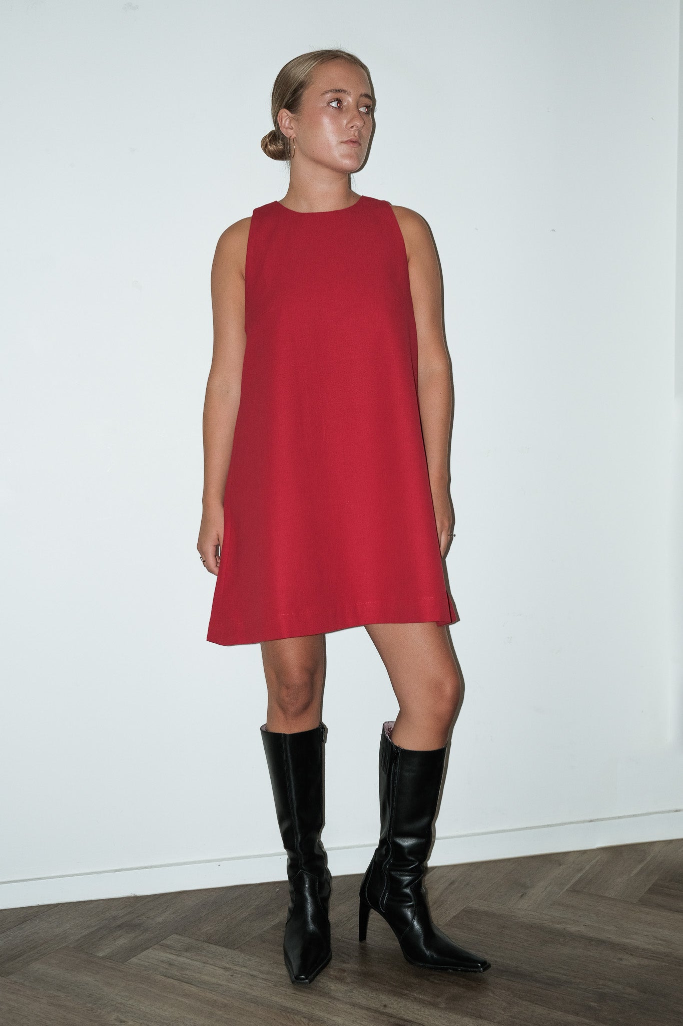 Gillian upcycled fabric dress