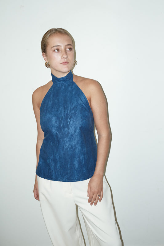 Mirre reworked halter top - one size