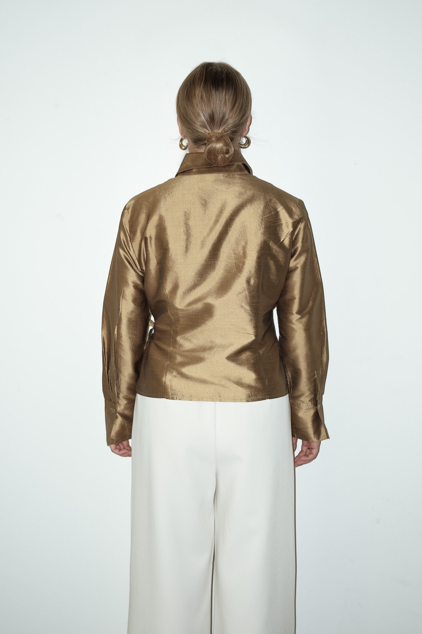 Kirke 100% zijde blouse - S