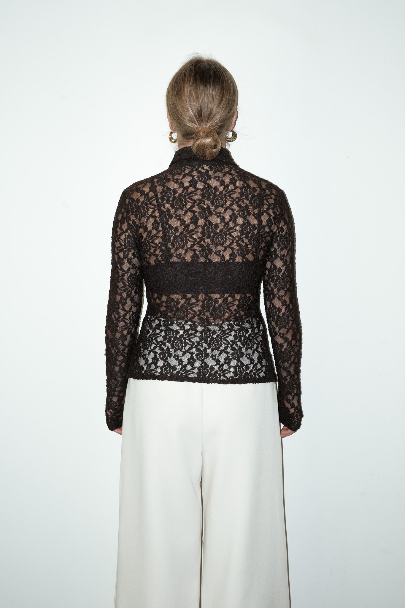 Smoke kanten top - M