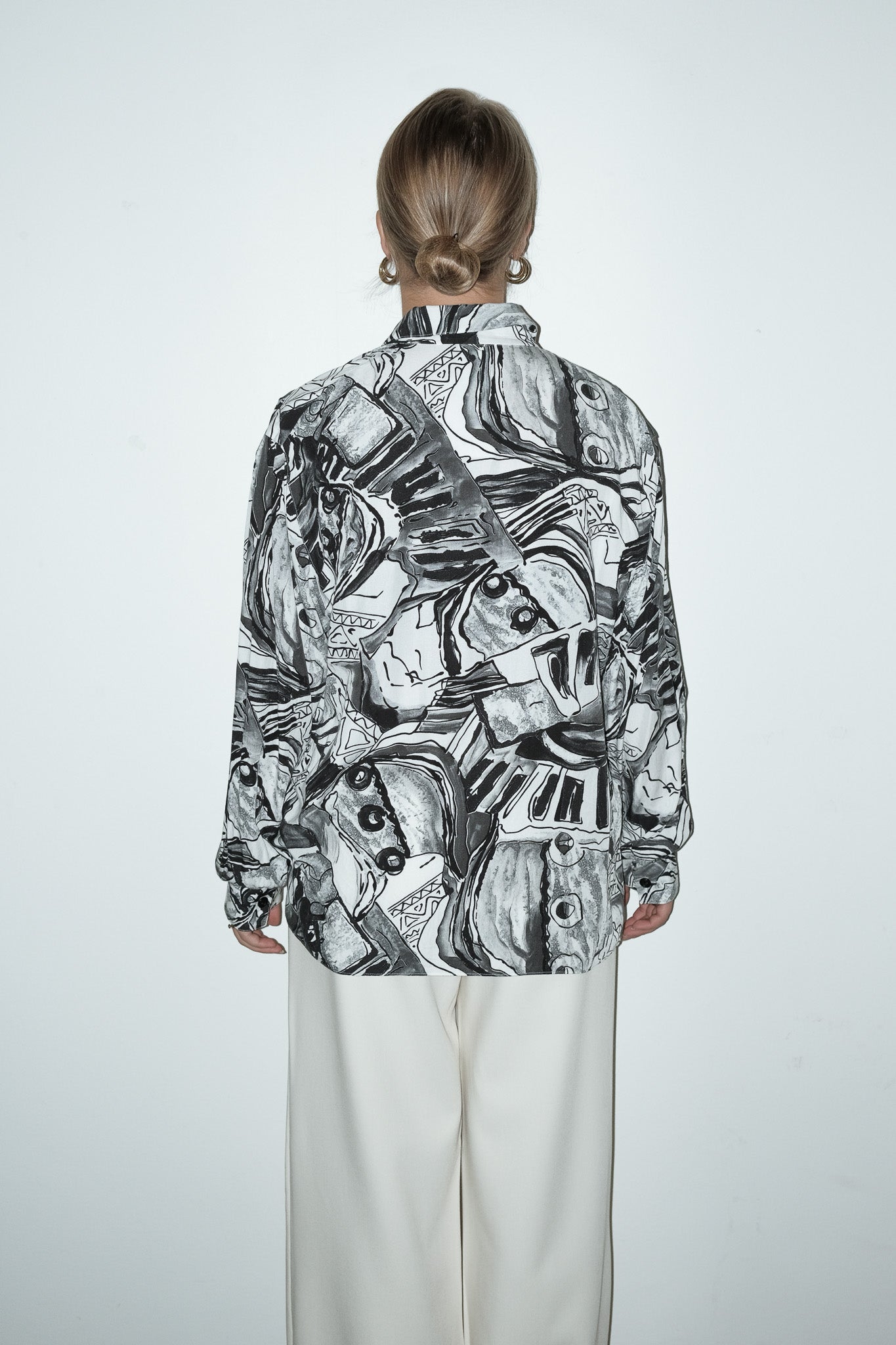 Misja geprinte blouse - L