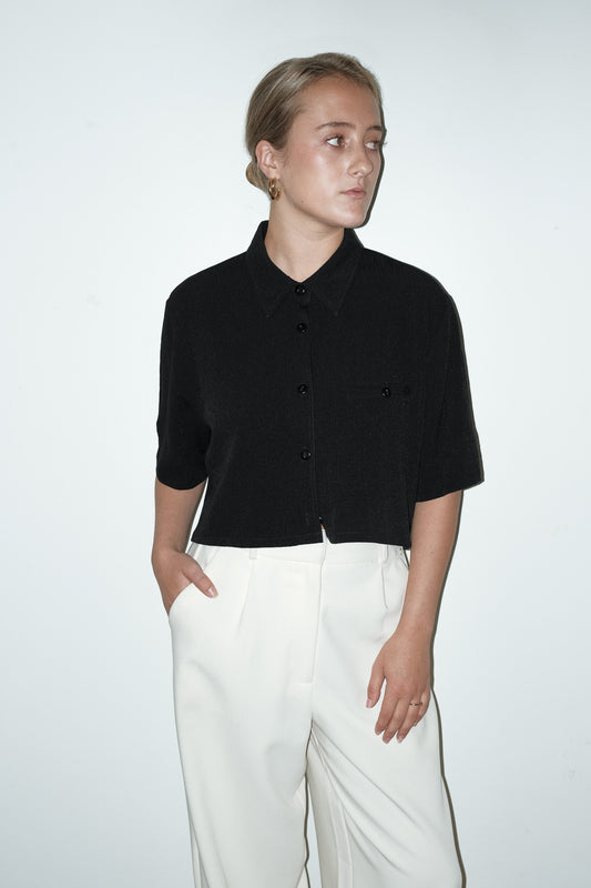 Sam cropped blouse - M