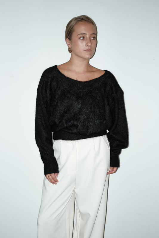 Minou mohair-blend trui - M