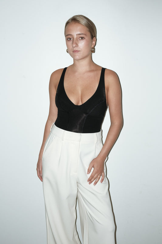 Iris katoenen body - S