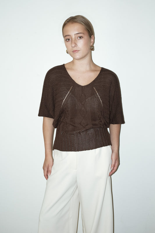 Kaya gebreide top - L