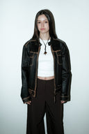 Sigrid 100% leer jack - M