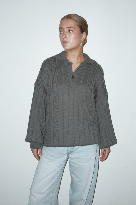 Kyra wool-blend trui - L