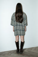 Linde 100% zijde jurk - M