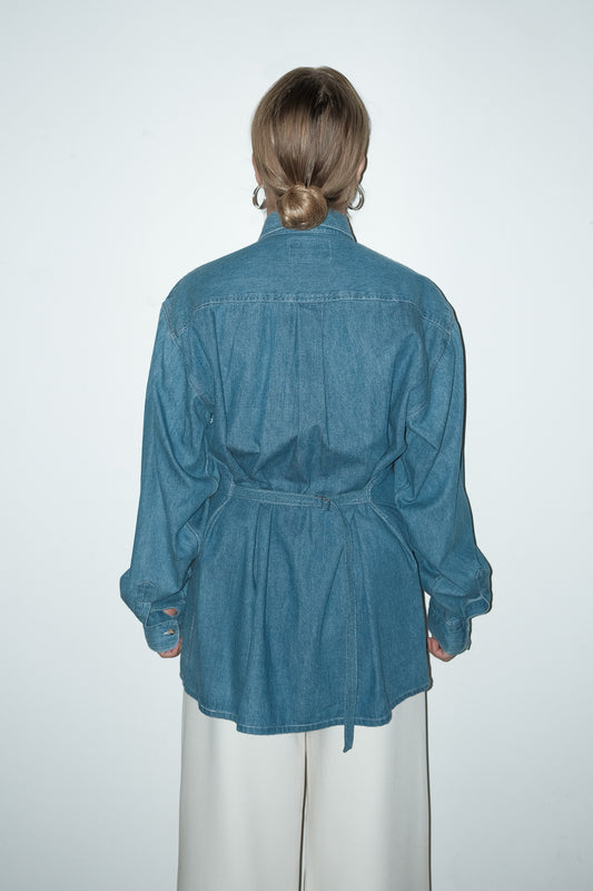 Arlo reworked denim shirt - S
