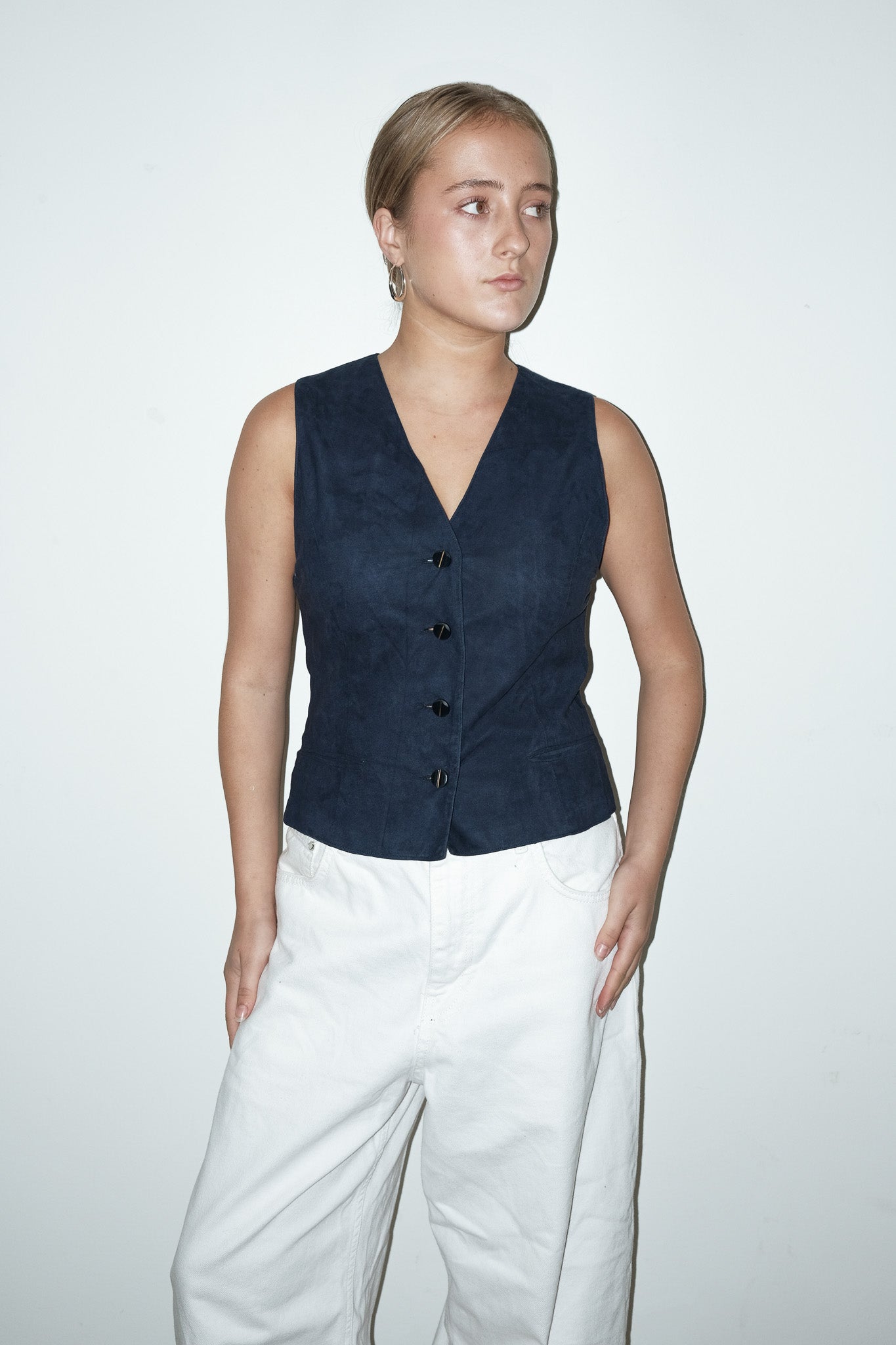 Moira suede gilet - S