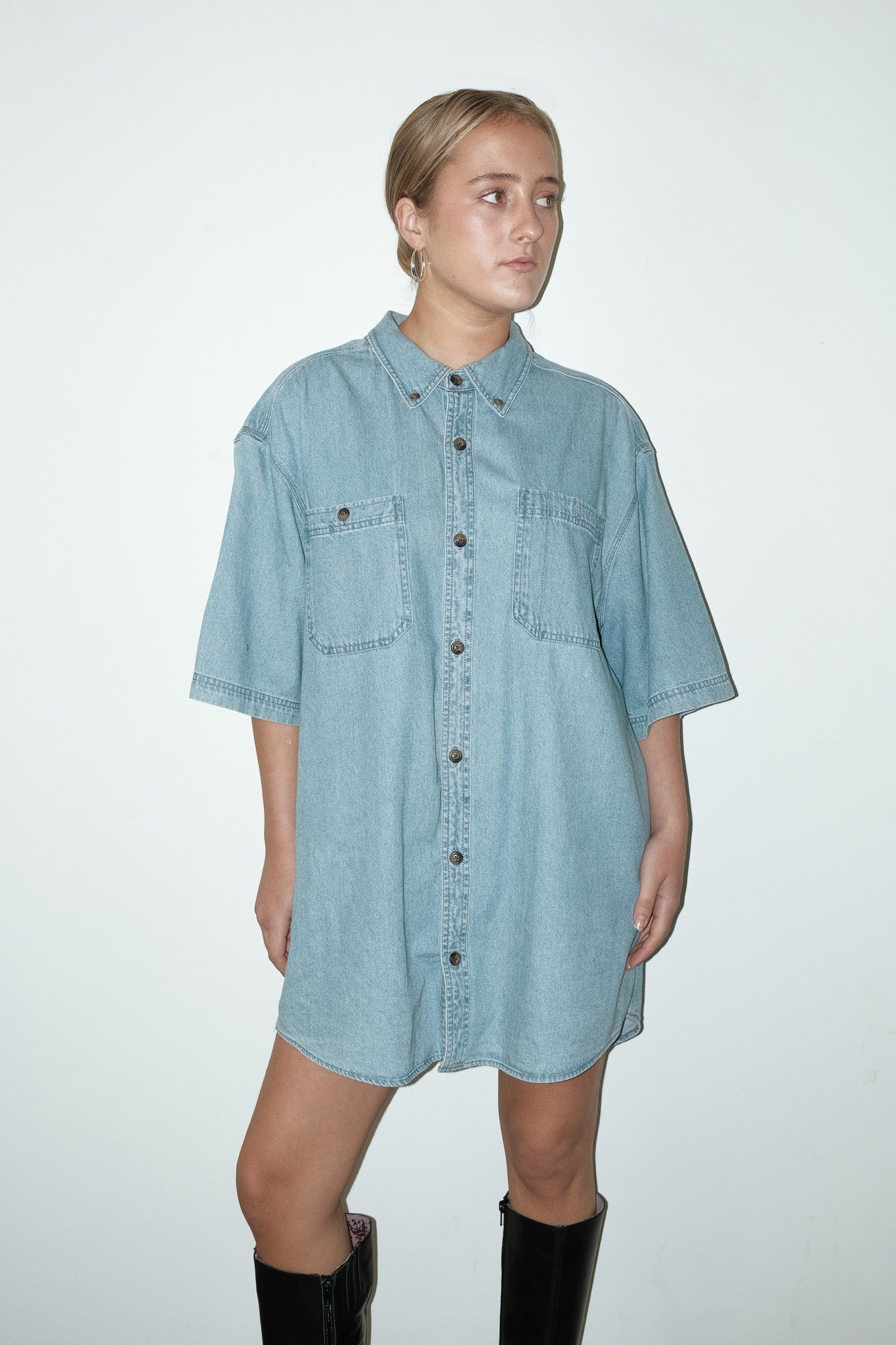 Doa denim jurk/blouse - L