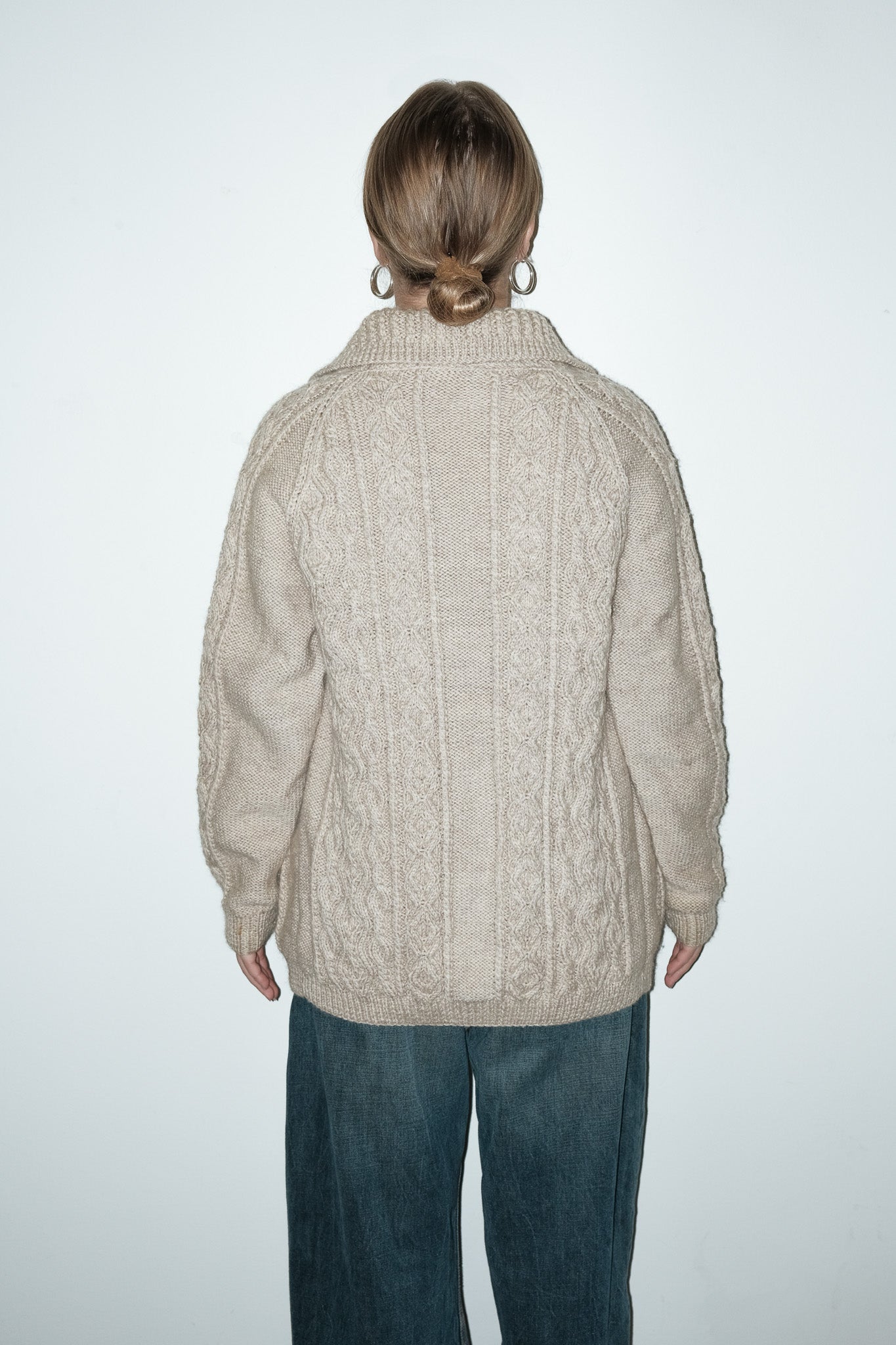 Mira gebreid vest - M
