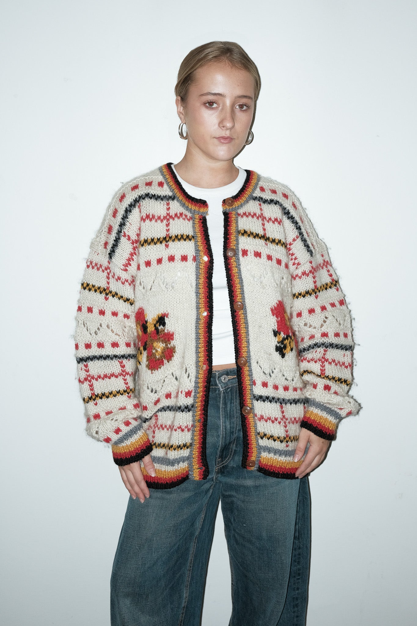 Tanya gebreid vest - L