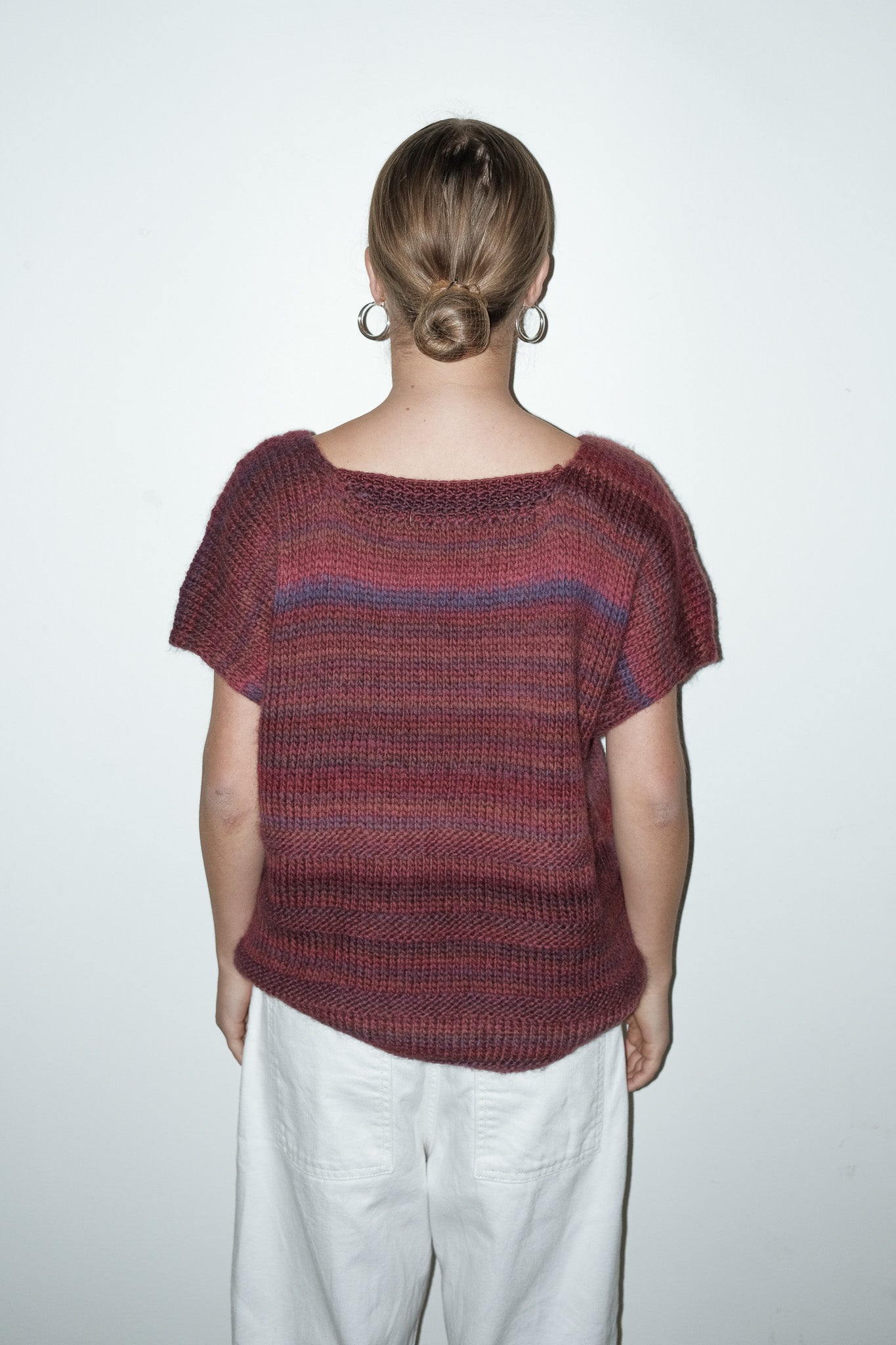Carmen gebreide top - L