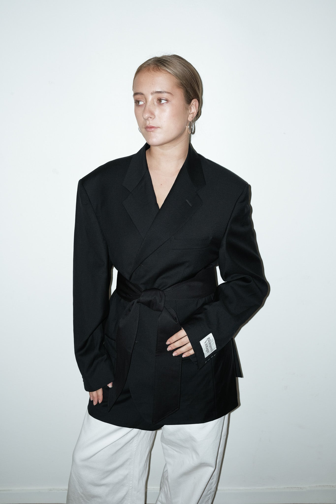 Jackson reworked belted blazer - L