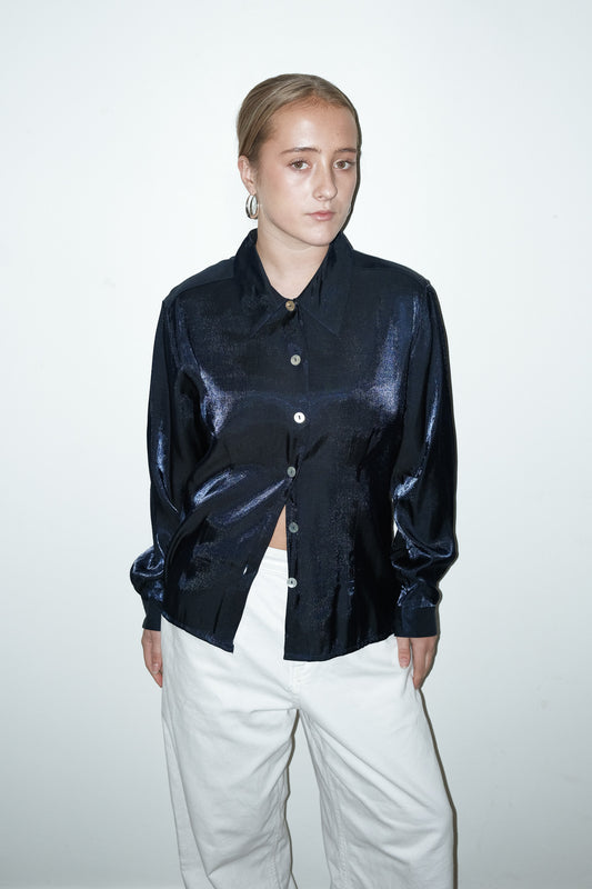 Daan metallic blouse - M