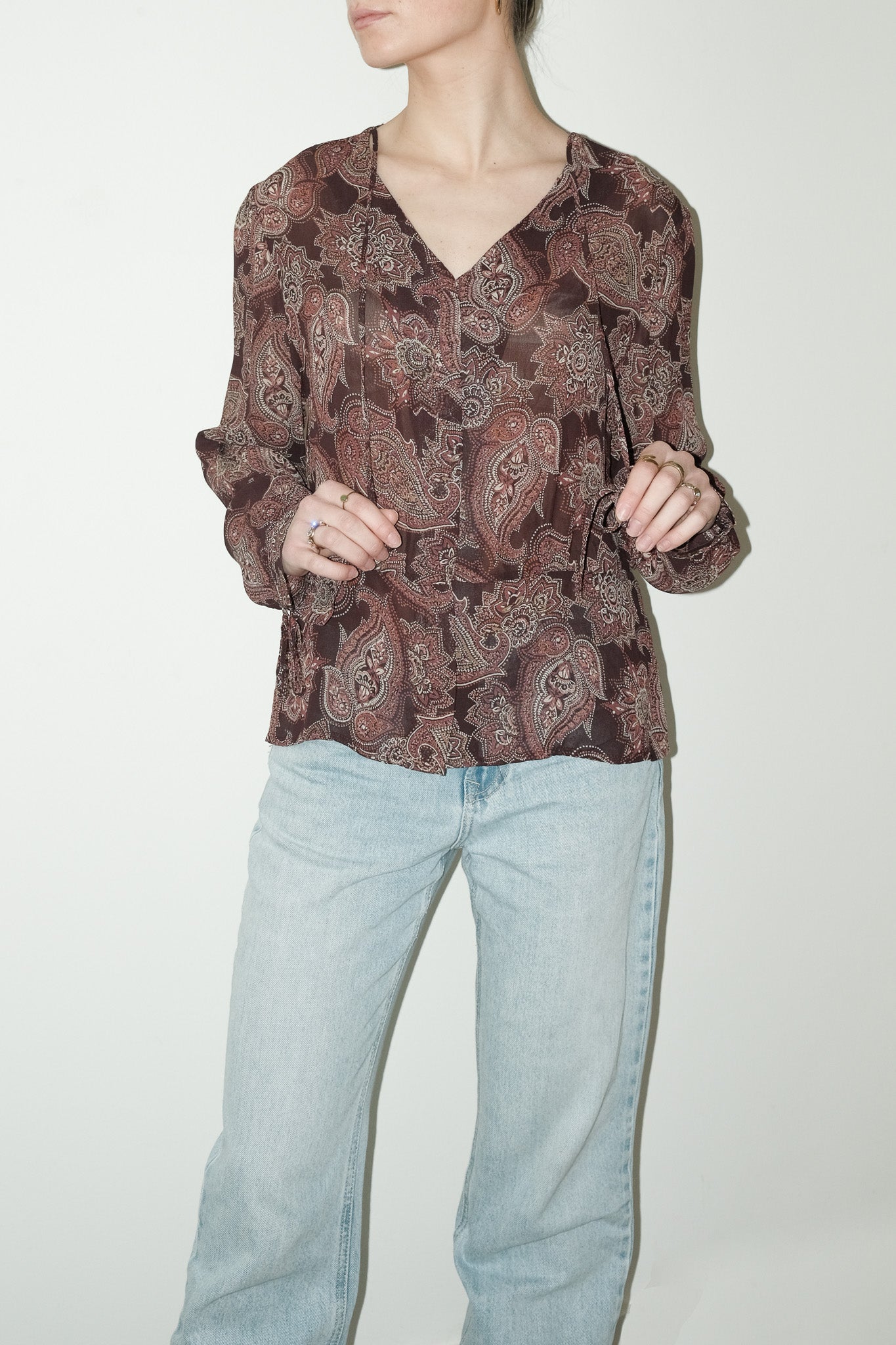 Hannah paisley blouse - S