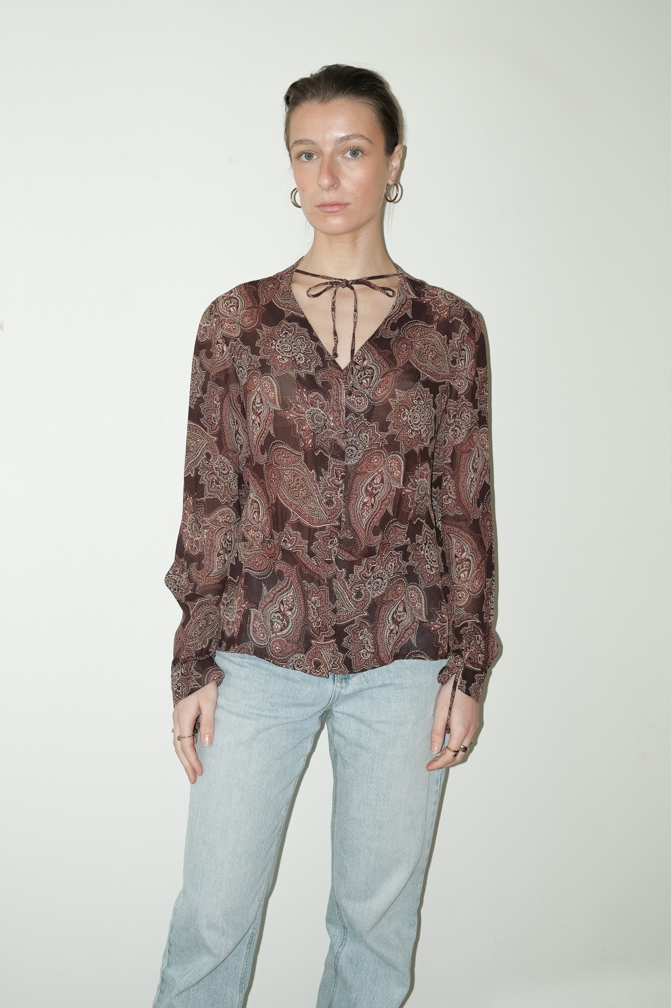 Hannah paisley blouse - S