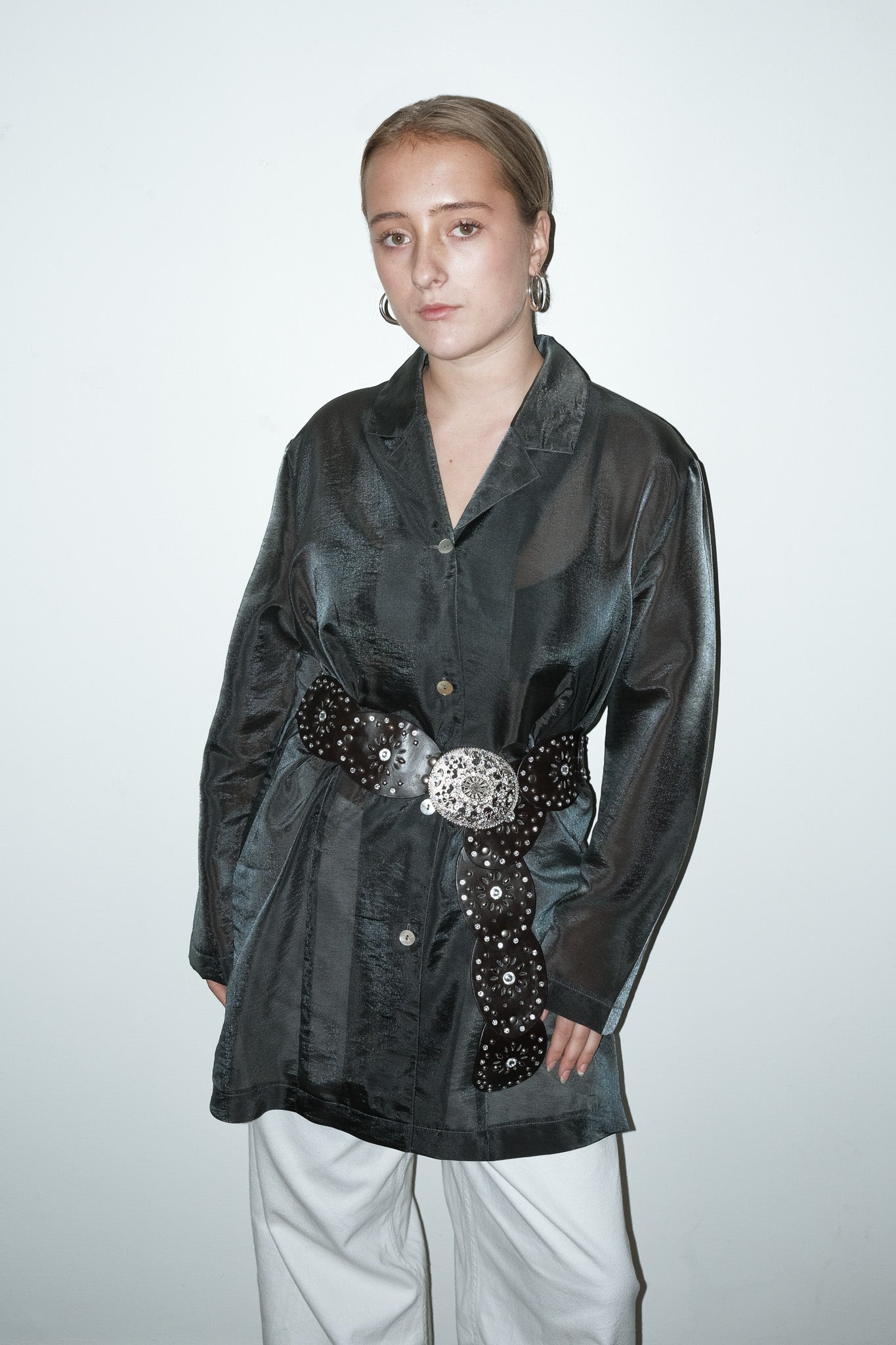 Jackie metallic blouse - L