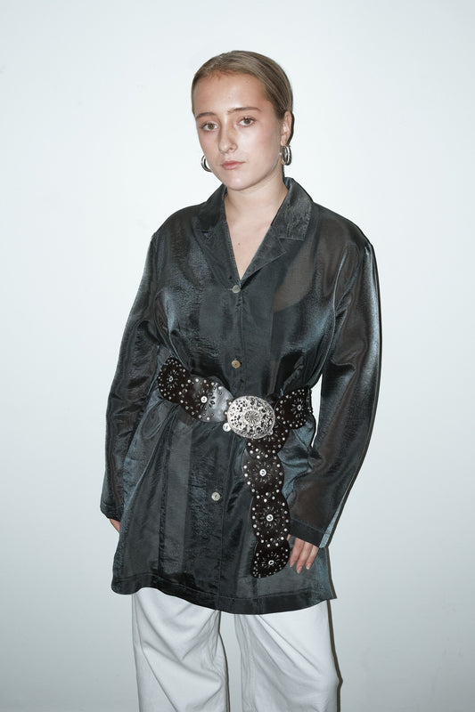 Jackie metallic blouse - L