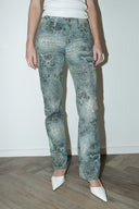 Nyro geprinte jeans - S