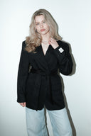 Yono reworked belted blazer - L