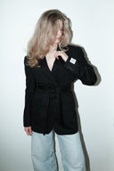 Yono reworked belted blazer - L