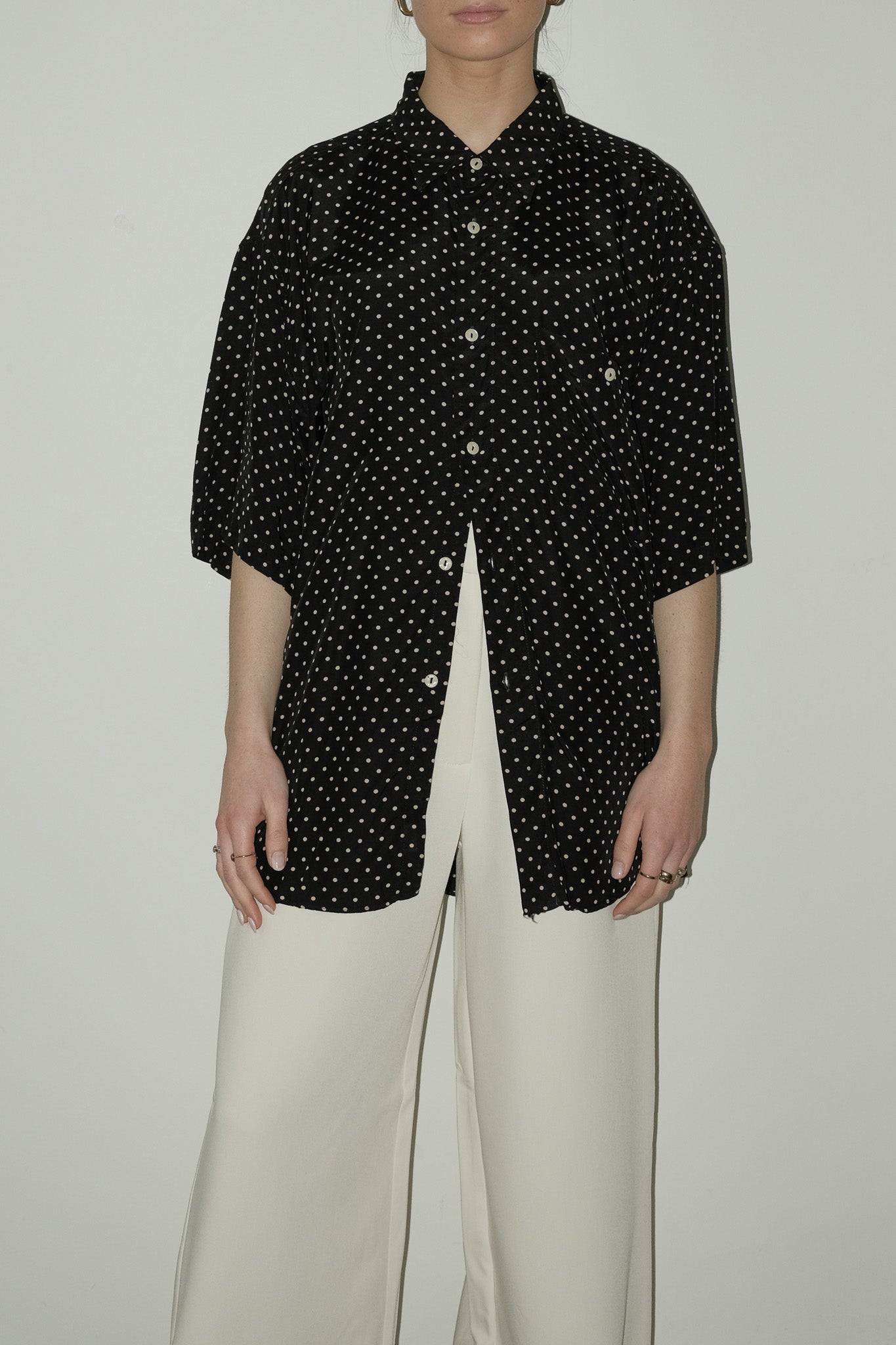 Karma polkadot blouse - L