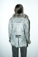 Mile suede+fur jas - M