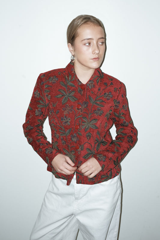 Lara jacquard jasje - S