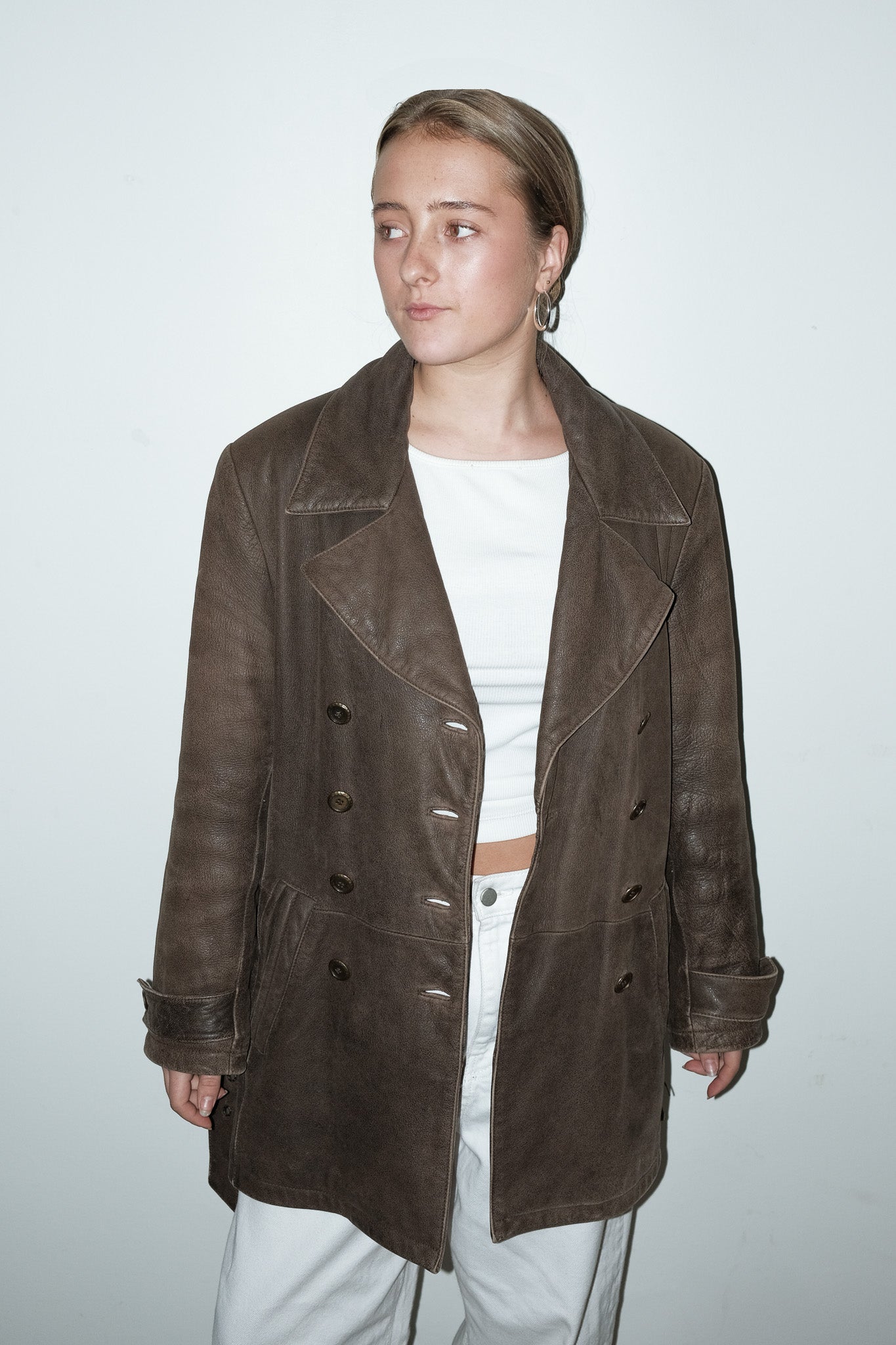 Nomi 100% leer jas - L